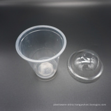 10Oz Juice Cup with Flat Lid Dome Lid